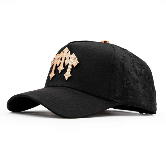 Triple Cross Embellished Cap