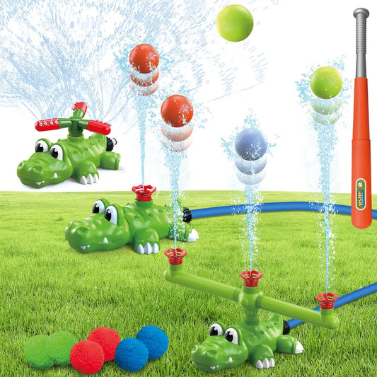 Crocodile Water Sprinkler T-Ball Set