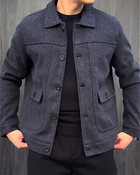 Men's Slim Jacket With Pockets