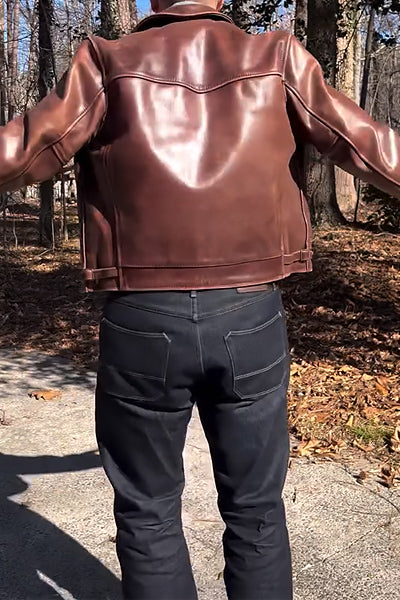 Leather Jacket With Zip Pockets