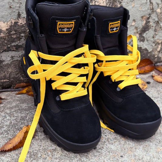 Durable Contrast Color Lace-Up Work Boots