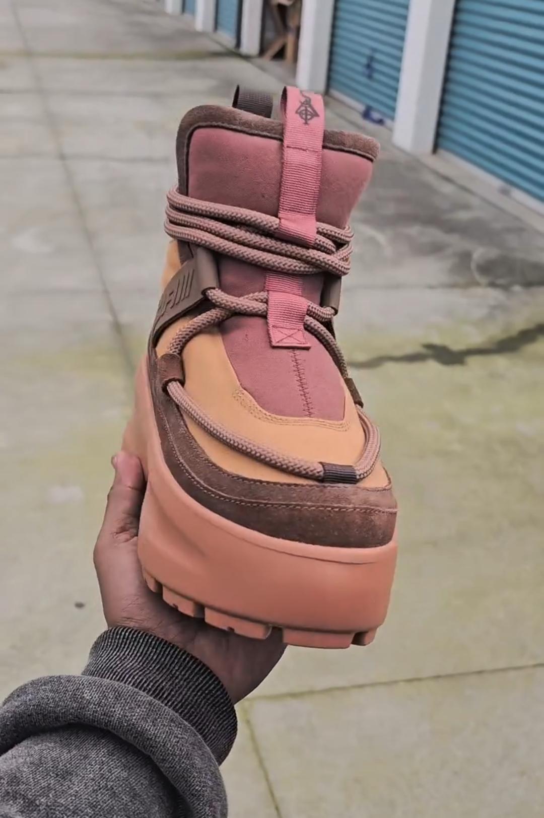 Trendy Lace-Up Platform Shoes