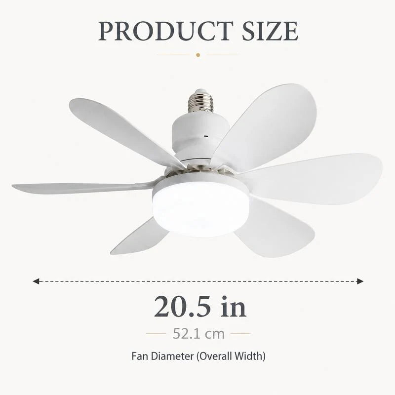 2-in-1 Dimmable LED Fan Light