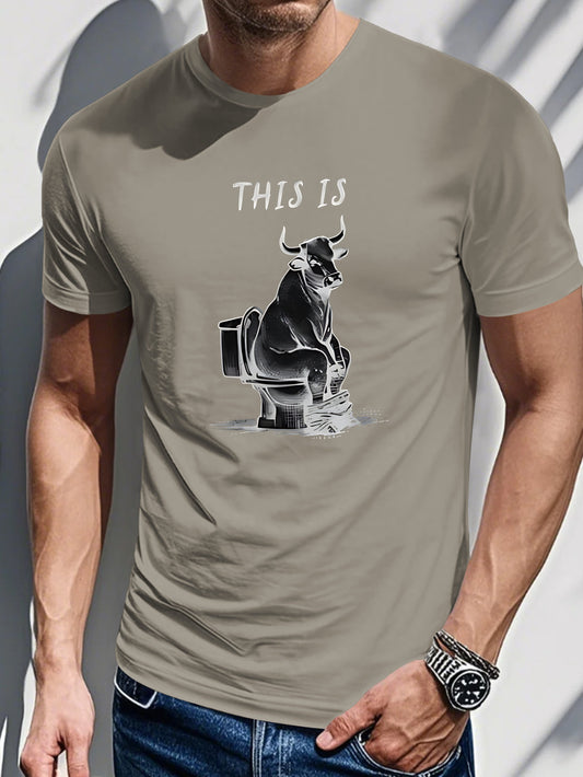 Men's Printed T-Shirt - This is a Cow