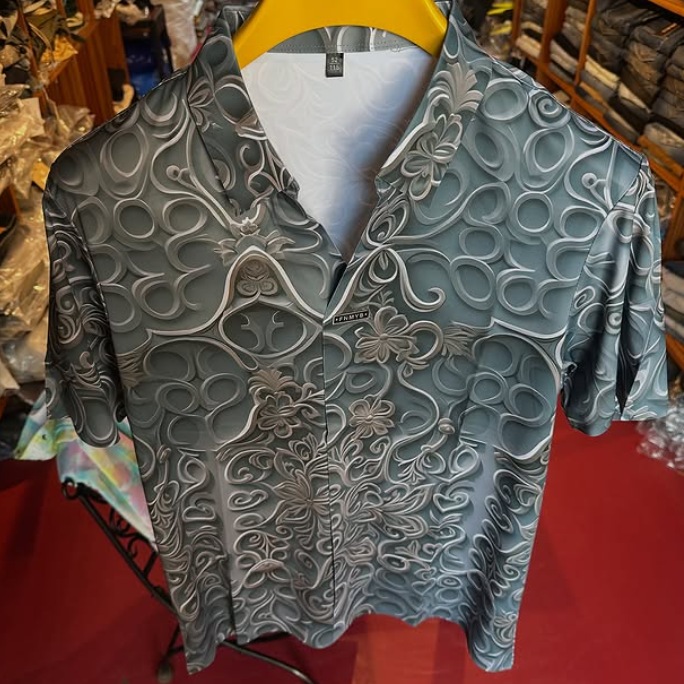 Men's 3D Printed Elastic T-shirt