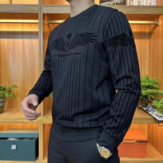 Velvet ironed sweatshirt