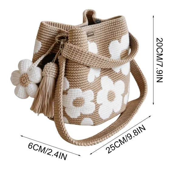 Handwoven Crochet Tote Bag