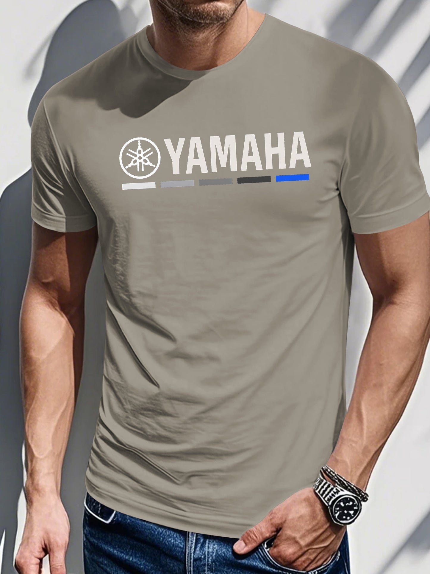 Men's Yamaha Graphic Tee – Casual Biker Style, Soft Cotton T-Shirt