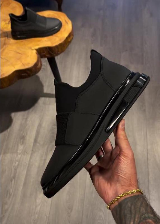 Men's Laceless Elastic Slip-On Casual Shoes