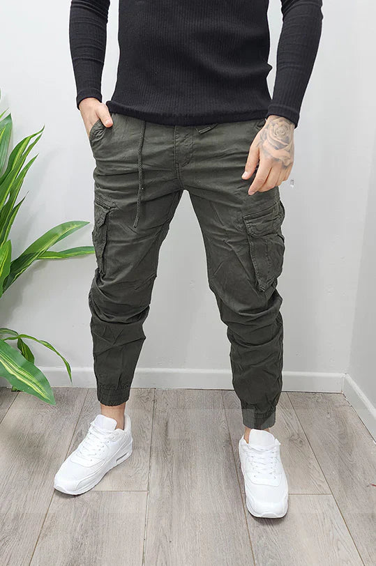 Multi-pocket Drawstring Outdoor Work Pants