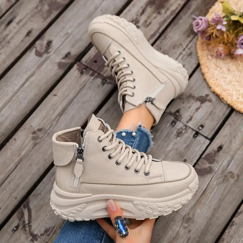 Chunky High-Top Street Sneakers