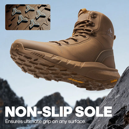 Men's Tactical Boots Lightweight Comfortable All-Day Work Boots with Side Zipper