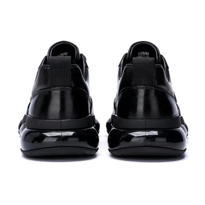 Woven Cowhide Fashion Sneakers Casual Shoes