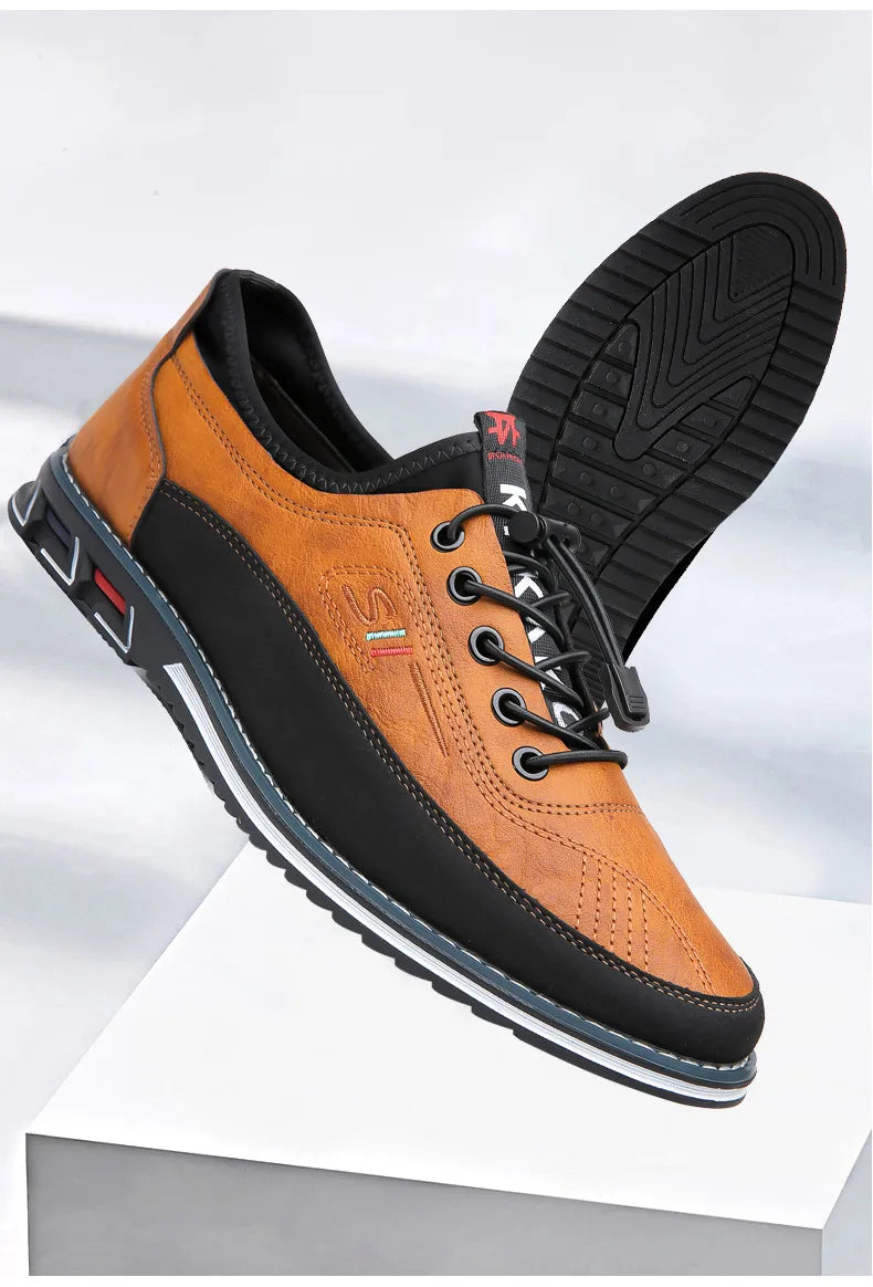 Men's Fashion Calfskin Leather Shoes