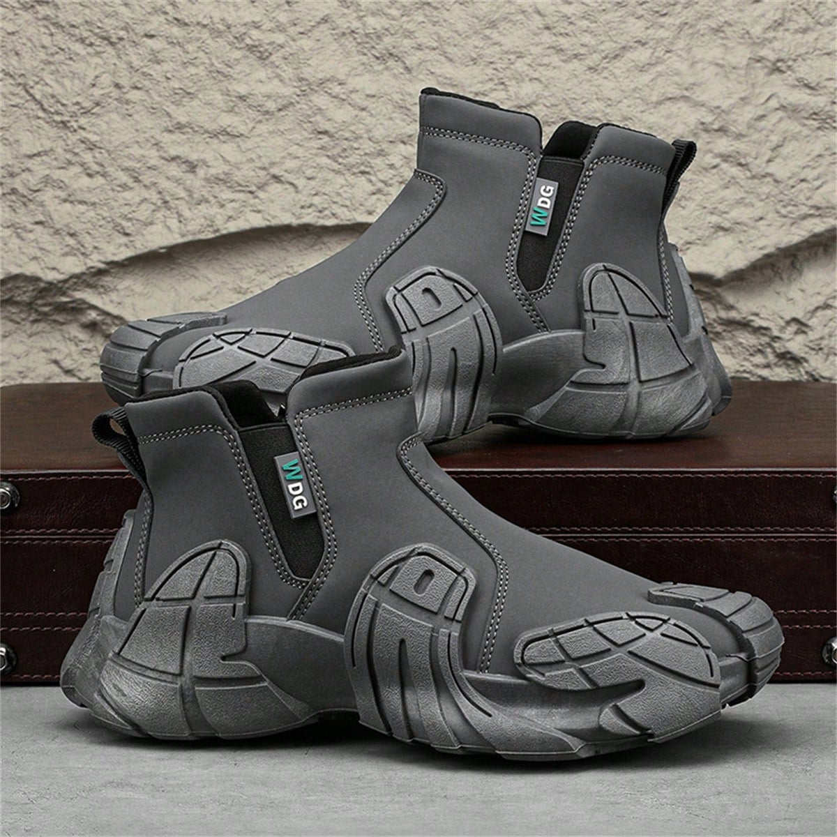 Anti-Slip Side Zipper Safety Shoes