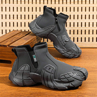 Anti-Slip Side Zipper Safety Shoes