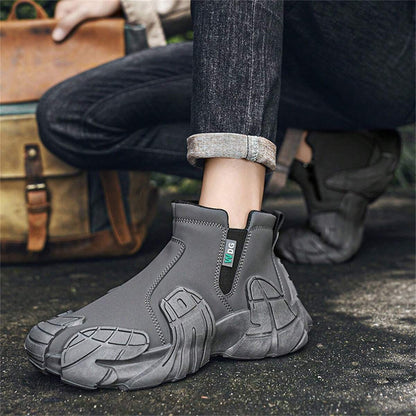 Anti-Slip Side Zipper Safety Shoes