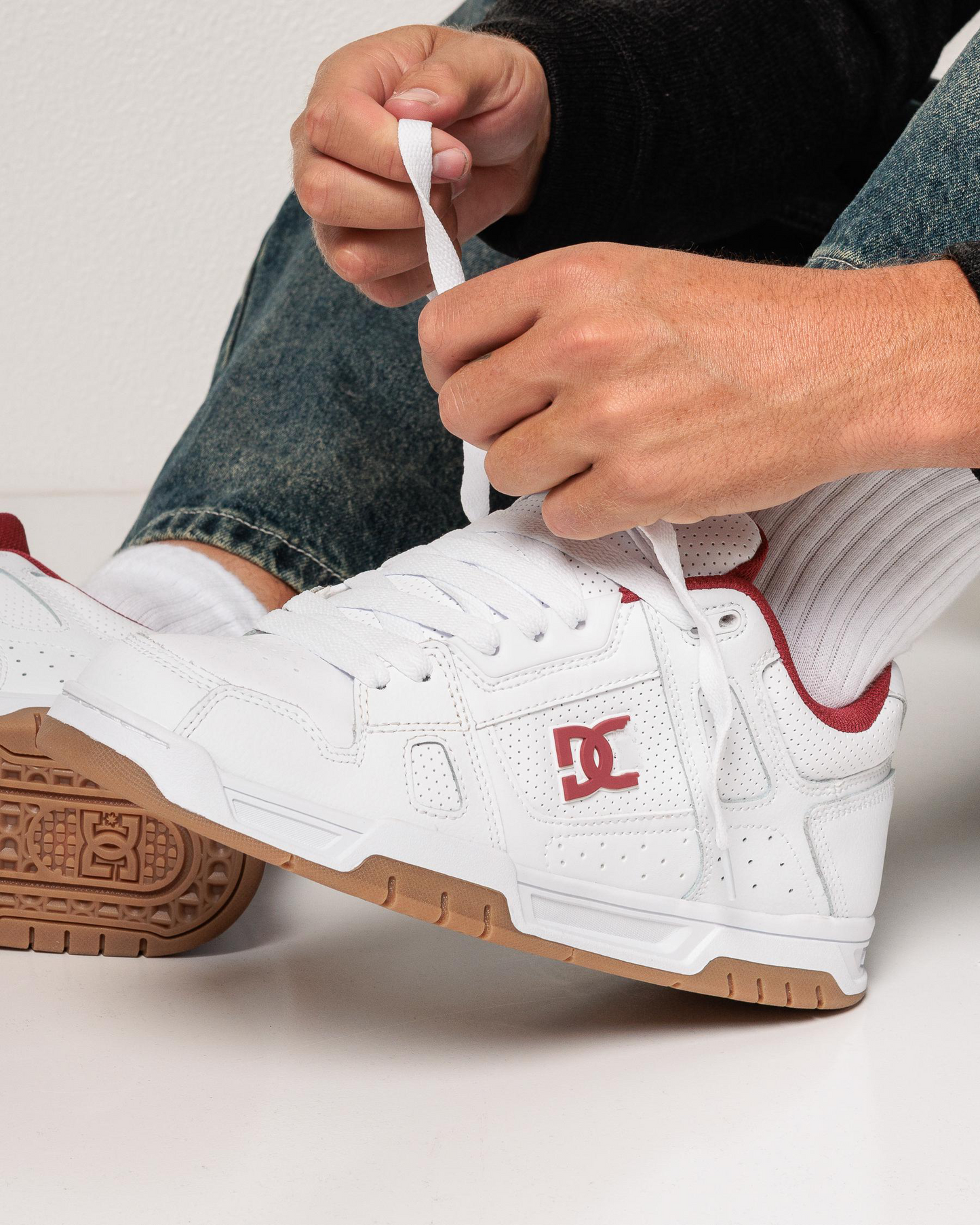 StagImp White Brick Red Gum Sneakers