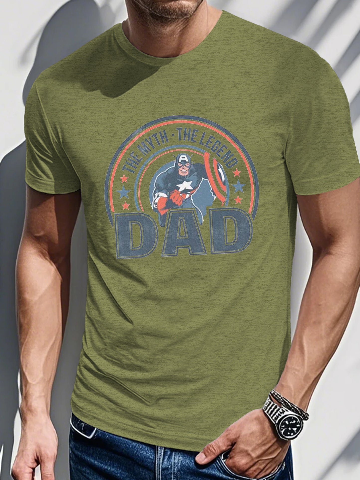 Men's Printed T-shirt-The Myth, The Legend Print