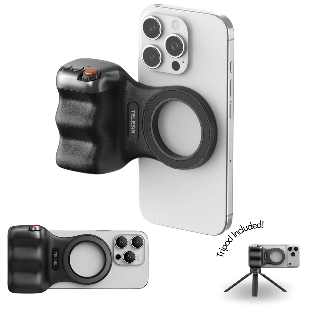 Magnetic Action Camera Grip Mount