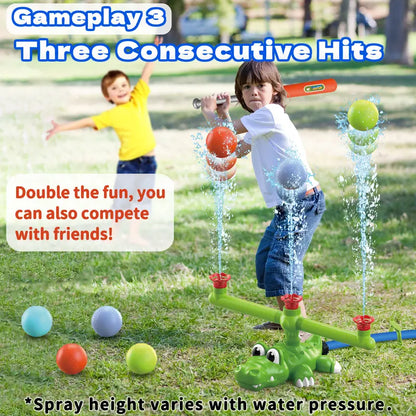 Crocodile Water Sprinkler T-Ball Set