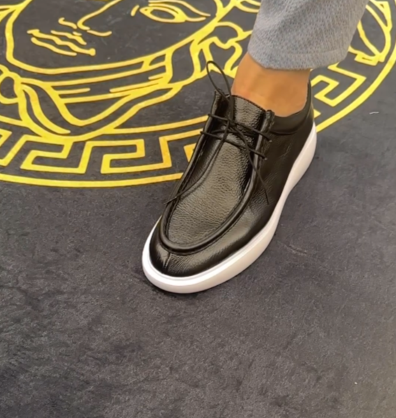 Vintage Handmade Slip-On Thick-Soled Loafers