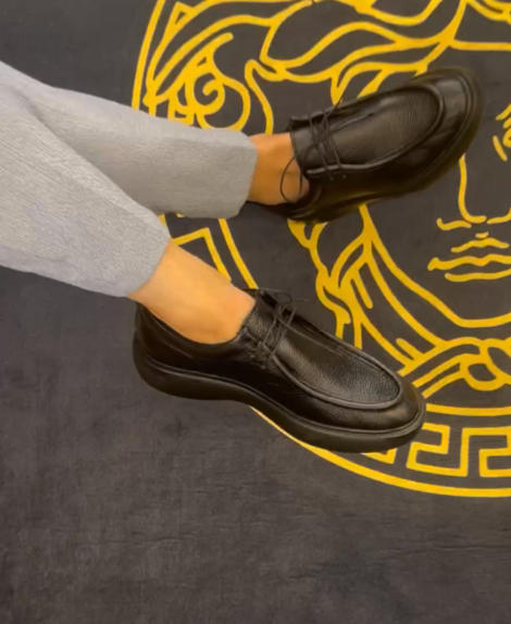 Vintage Handmade Slip-On Thick-Soled Loafers