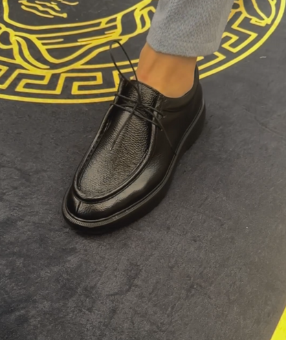 Vintage Handmade Slip-On Thick-Soled Loafers