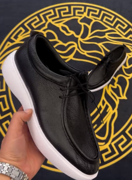 Vintage Handmade Slip-On Thick-Soled Loafers