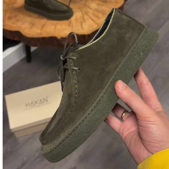 Men's British Handmade Suede Leather Classic Casual Shoes