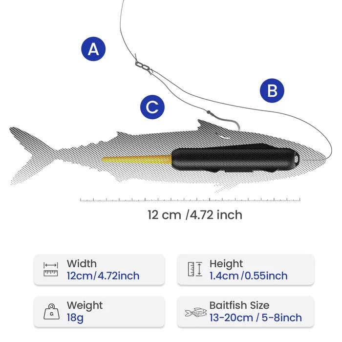 Bio-Animated Smart Bait Enhancer | "Revive Dead Bait" Robotic Fishing Lure with Sonic Attraction