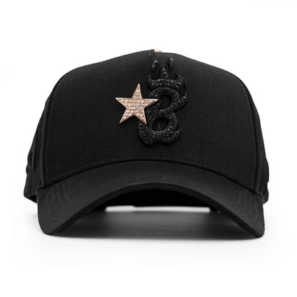 Rose Gold Star Embroidered Cap