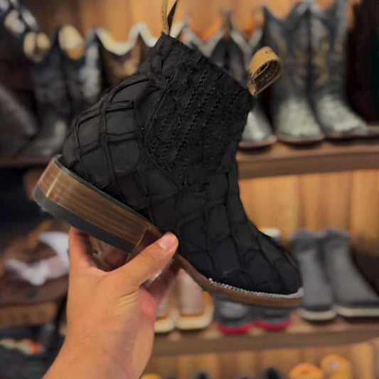 Men's Retro Mesh Chelsea Ankle Boots