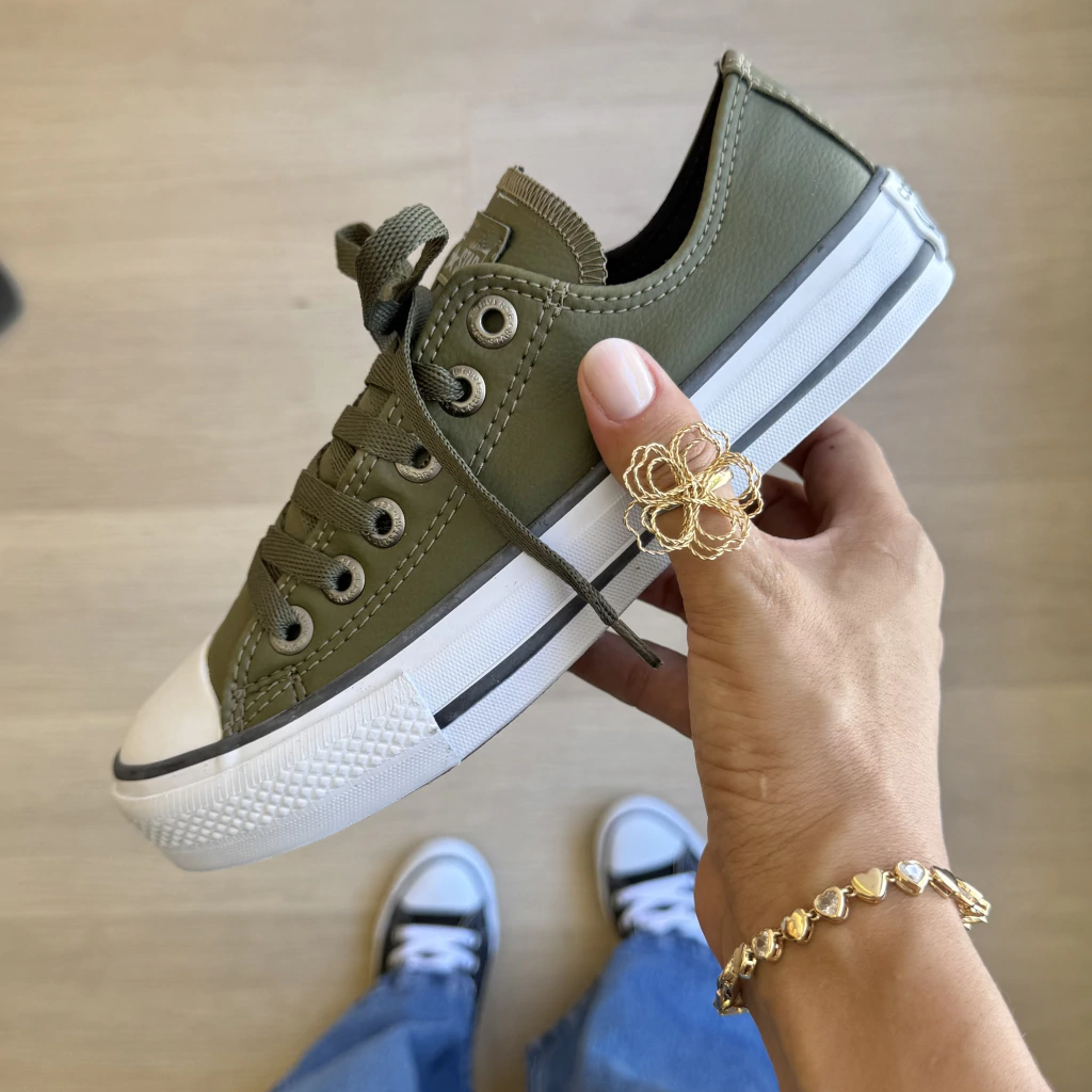 Original Couro Military Green Premium Shoes
