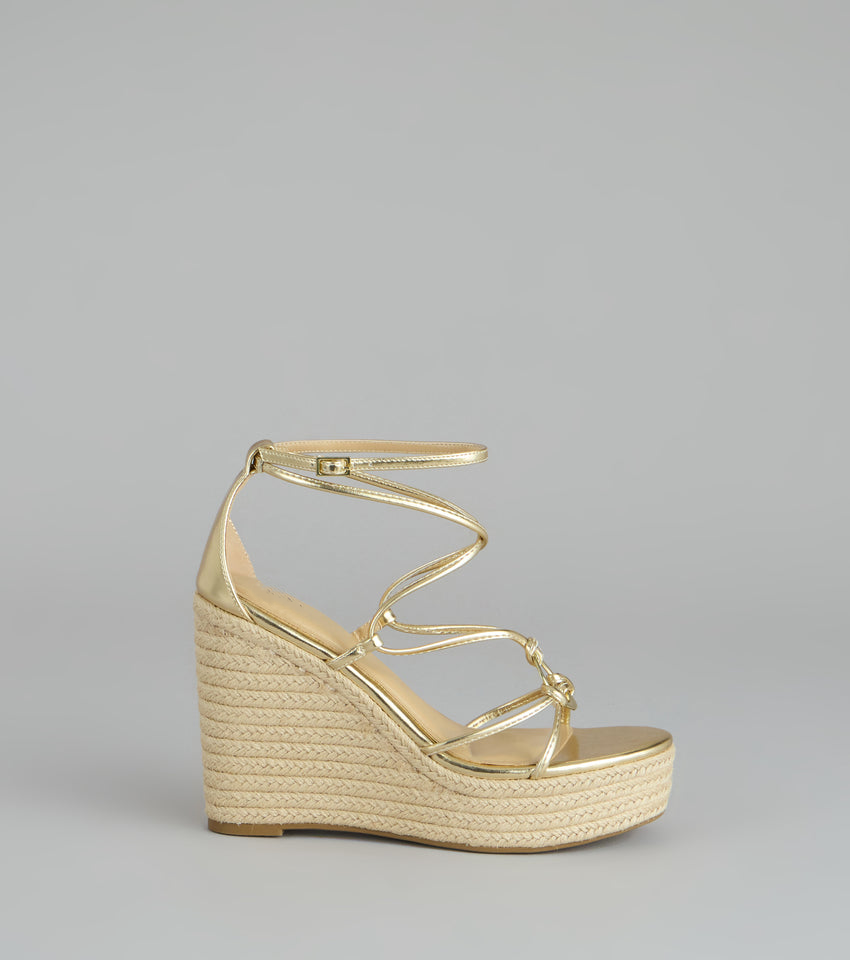Polished Escape Strappy Wedges