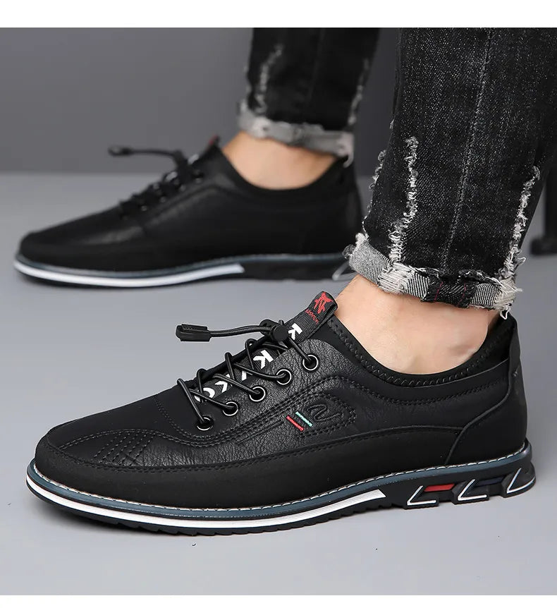 Men's Fashion Calfskin Leather Shoes