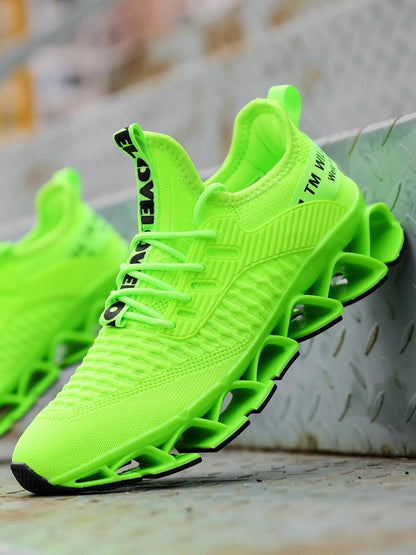 Men's Letter Design Running Durable Athletic Jogging Shoes