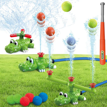 Crocodile Water Sprinkler T-Ball Set