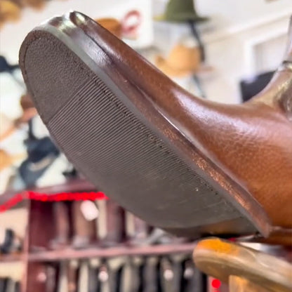 New Men's Brown Retro Knight Boots