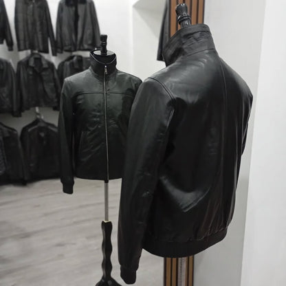 Men's Black Leather Jacket – Stylish & Durable Outerwear