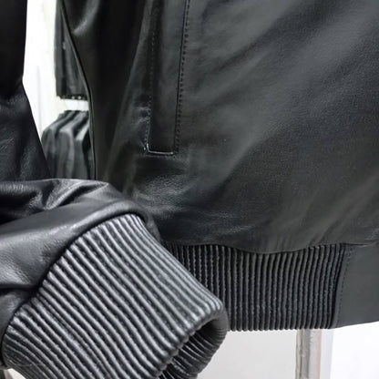 Men's Black Leather Jacket – Stylish & Durable Outerwear