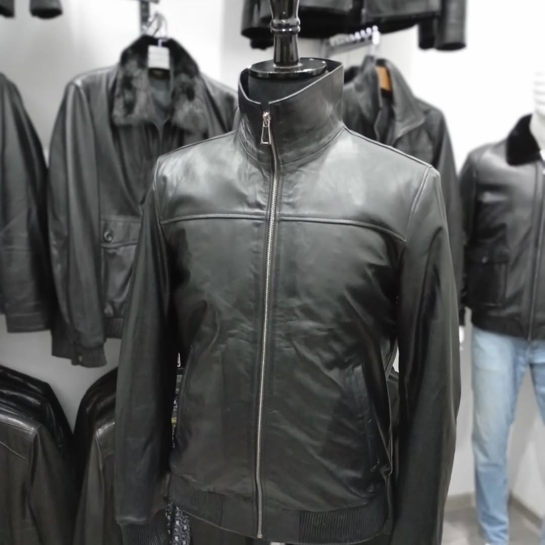 Men's Black Leather Jacket – Stylish & Durable Outerwear