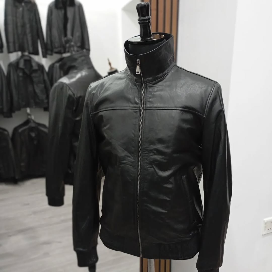 Men's Black Leather Jacket – Stylish & Durable Outerwear