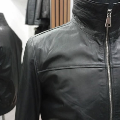 Men's Black Leather Jacket – Stylish & Durable Outerwear