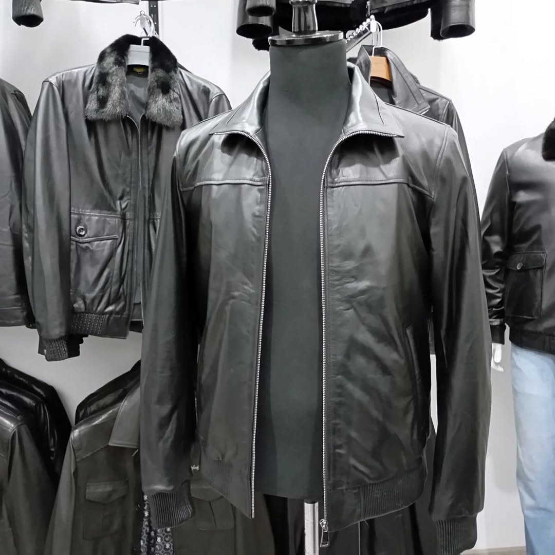 Men's Black Leather Jacket – Stylish & Durable Outerwear