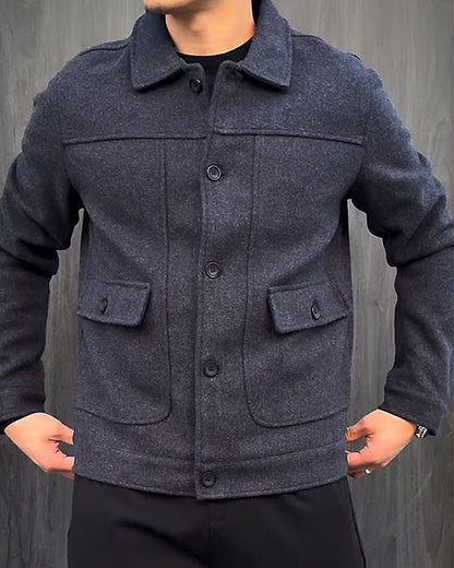Men's Slim Jacket With Pockets