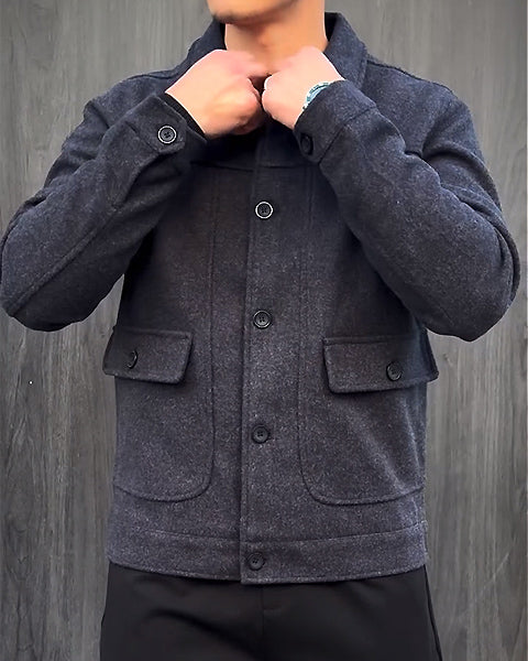Men's Slim Jacket With Pockets