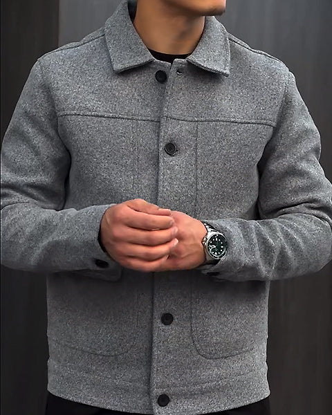 Men's Slim Jacket With Pockets