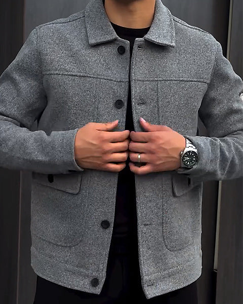 Men's Slim Jacket With Pockets