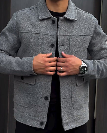 Men's Slim Jacket With Pockets